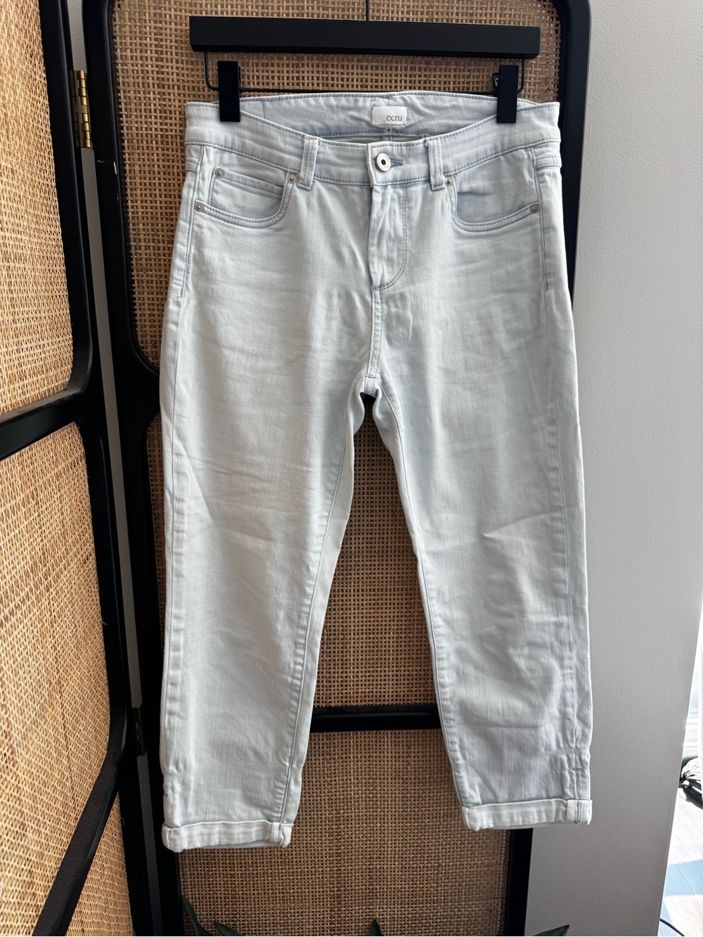 ecru Light Blue Denim Jeans